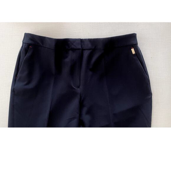 Tommy Hilfiger Sz 14 Sloane Pant Navy Slim Office Tailored Stretch Versatile - Picture 5 of 11